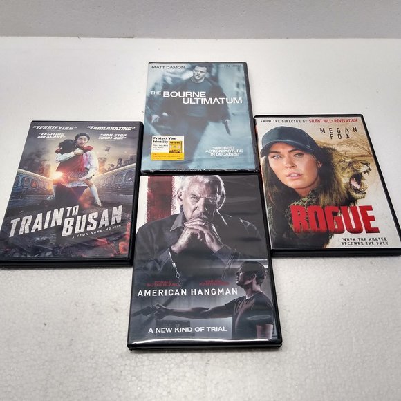 The Bourne Ultimatum / Rogue - Megan Fox / American Hangman / Train to Busan DVD - Picture 1 of 9